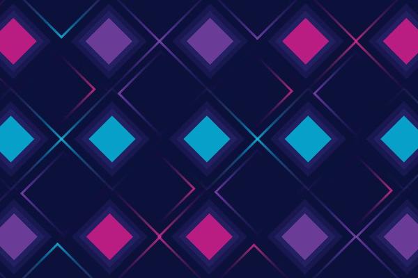 Gradient geometric shapes on blue background Vector Design