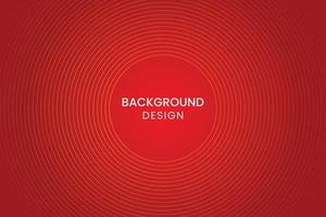 Simple abstract red background with circular lines. vector