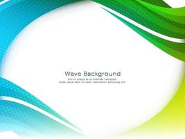 Modern stylish colorful wave design background vector