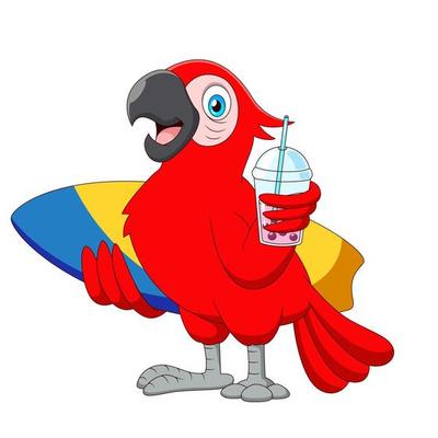 Cartoon Parrot Vector Art & Graphics Cartoon Parrot Vector Art & Graphics