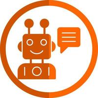 Robot Assistant Vector Icon Design