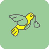 Love Bird Vector Icon Design