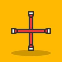 Lug Wrench Vector Icon Design