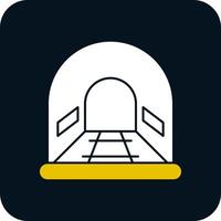 diseño de icono de vector de túnel