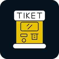 Ticket Machine Vector Icon Design