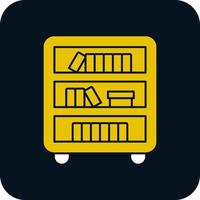 Book Shelf Vector Icon Design