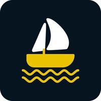 Sailboat Vector Icon Design