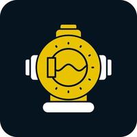 Diving Helmet Vector Icon Design