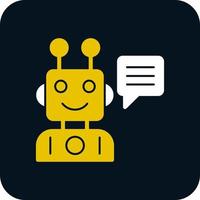 Robot Assistant Vector Icon Design