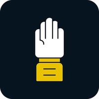 Raise Hand Vector Icon Design