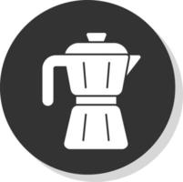 icono de vector de cafetera