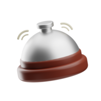 café objet cloche illustration 3d png