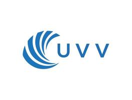 UVV letter logo design on white background. UVV creative circle letter logo concept. UVV letter design. vector