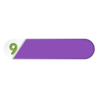 Bullet with number 9 png