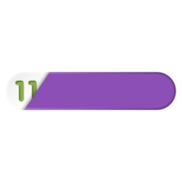 Bullet with number 11 png