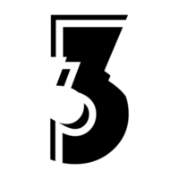number with number 3 png