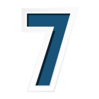 Nummer mit Nummer 7 png