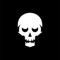 Skull scary head geometric illustration design vector
