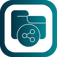 Shared Folder Vector Icon