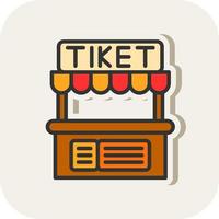 Ticket Office Vector Icon Design