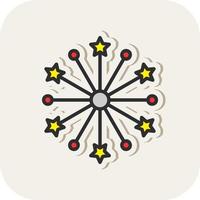 Fireworks Vector Icon Design
