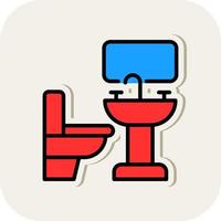 diseño de icono de vector de baño