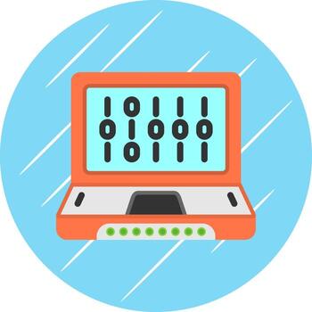 Binary Code Vector Icon