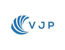 vjp letra logo diseño en blanco antecedentes. vjp creativo circulo letra logo concepto. vjp letra diseño. vector