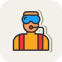 Diver Vector Icon Design