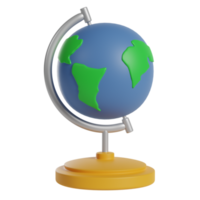 wereldbol 3d illustratie png