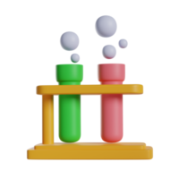 Test Tube Rack 3D Illustration png