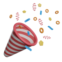 popper 3d illustratie png