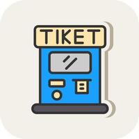 Ticket Machine Vector Icon Design