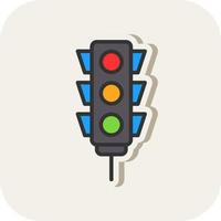 Traffic Lights Vector Icon Design