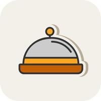 Food Tray Vector Icon Design