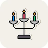 Candelabra Vector Icon Design