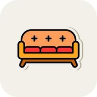 Sofa Vector Icon Design