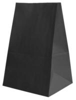 Black paper bag png