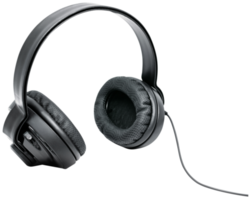 Black headphone for decorative png