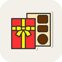 Chocolate Box Vector Icon Design