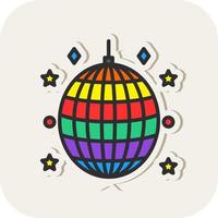 Disco Ball Vector Icon Design