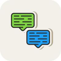 Conversation Vector Icon Design