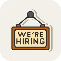 Hiring Vector Icon Design