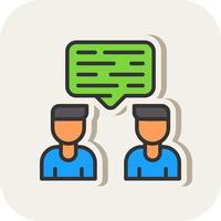 Conversation Vector Icon Design