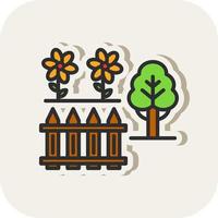 Back Garden Vector Icon Design