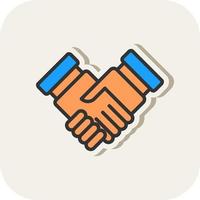 Handshake Vector Icon Design