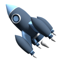 3d hacer cohete dibujos animados. 3d espacio cohete icono. astronave icono. 3d hacer de cohete en transparente antecedentes. 3d hacer ilustración png