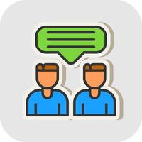 Talk Vector Icon Design