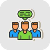 Discussion Vector Icon Design