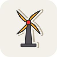 Windmill Vector Icon Design